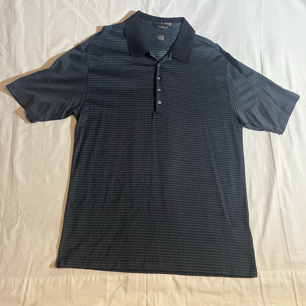 Tiger Woods Polo Shirt Mens Large Blue Short Sleeve Pullover 60/2